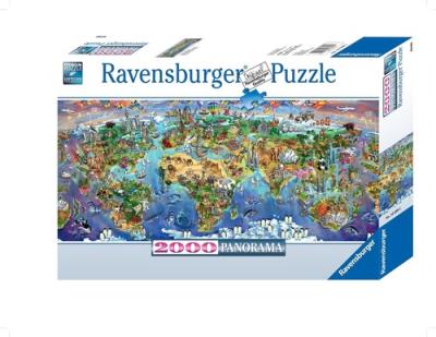 Opakowanie Puzzle panorama Cuda Ziemi  2000