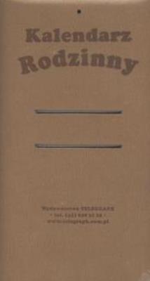 Opakowanie Ścianka do kalendarza RODZINNEGO TELEGRAPH