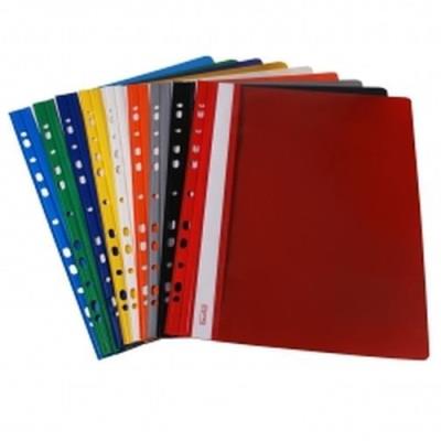 Skoroszyt A4 twardy zawieszany czerwony. Wydawca: biurfol. SmakLiter.pl Opakowanie Skoroszyt A4 twardy zawieszany czerwony