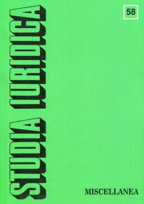 Opakowanie Studia Iuridica Tom 58 Miscellanea