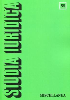 Opakowanie Studia Iuridica Tom 59 Miscellanea