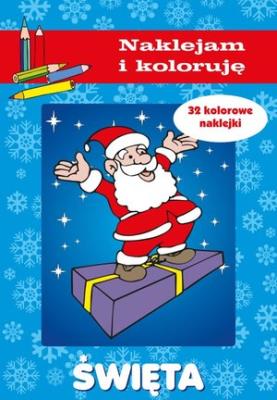 Okładka książki Święta - naklejam i koloruję