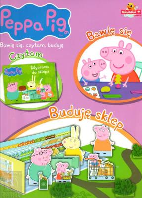 Okładka książki Świnka Peppa Bawię się, czytam... Buduję sklep