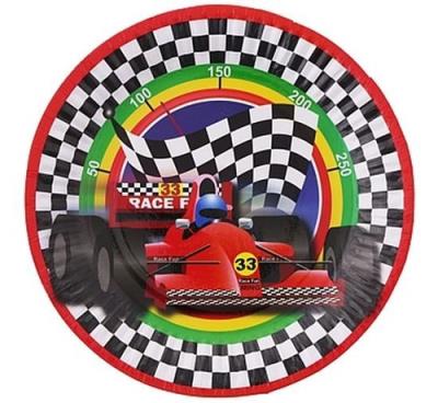 Opakowanie Talerzyki papierowe Wyścig 18 cm 6 sztuk