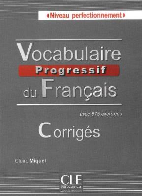 Okładka książki Vocabulaire Progressif du Français niveau Perfectionnement klucz odpowiedzi