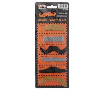 Opakowanie Zestaw Wąsy 6 sztuk