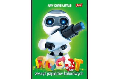 Opakowanie Zeszyt papierów kolorowych nabłyszczanych A5/10K