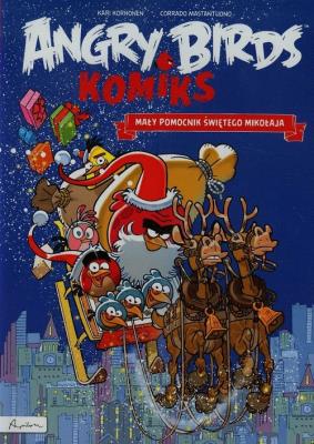 Okładka książki Angry Birds. Komiks. Mały pomocnik Świętego Mikołaja