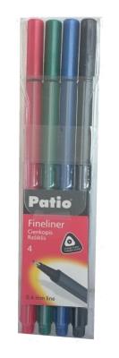 Opakowanie Cienkopis Trio Fineliner 4 kolory