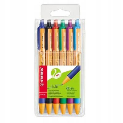 Opakowanie Długopis Pointball 6 kolorów STABILO