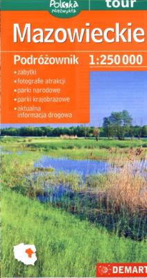 Okładka książki Mazowieckie (podróżownik) mapa turystyczna