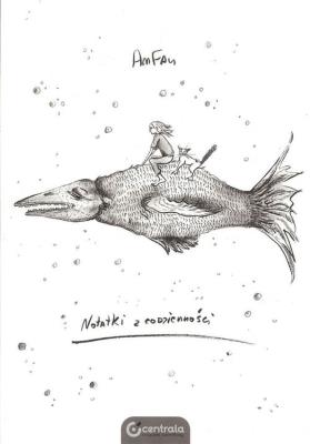 Notatki z codzienności. Autor: AnFau. SmakLiter.pl Okładka książki Notatki z codzienności