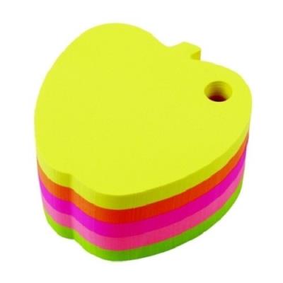 Opakowanie Notes kostka Jabłuszko mix 5 kolorów neon