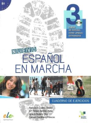 Nuevo Espanol en marcha 3 Ćwiczenia.+ CD. Autor:   Praca zbiorowa. SmakLiter.pl Okładka książki Nuevo Espanol en marcha 3 Ćwiczenia.+ CD