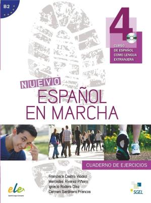 Nuevo Espanol en marcha 4 Ćwiczenia +CD. Autor: Castro Francisca. SmakLiter.pl Okładka książki Nuevo Espanol en marcha 4 Ćwiczenia +CD