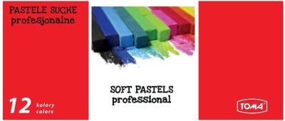 Pastele suche 12 kolorów TOMA. Wydawca: TOMA. SmakLiter.pl Opakowanie Pastele suche 12 kolorów TOMA