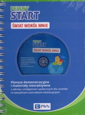 Pewny start. Plansze demonstracyjne i materiały.... Autor: Aneta Pliwka, Katarzyna Radzka, Barbara Szostak. SmakLiter.pl Okładka książki Pewny start. Plansze demonstracyjne i materiały...
