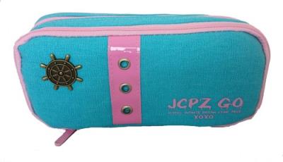 Piórnik szkolny JCPZ GO niebieski. Wydawca: Noster. SmakLiter.pl Opakowanie Piórnik szkolny JCPZ GO niebieski