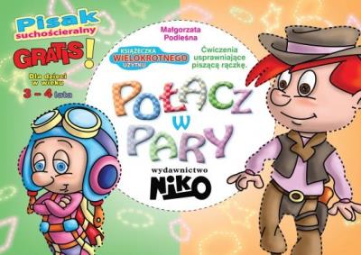 Okładka książki Połącz w pary. Ćw. uspraw. piszącą rączkę 3-4 lata