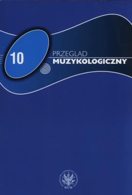 Opakowanie Przegląd Muzykologiczny 10/2015