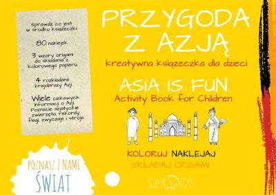 Przygoda z Azją kreatywna książeczka. Autor: Loskot Kamila. SmakLiter.pl Okładka książki Przygoda z Azją kreatywna książeczka