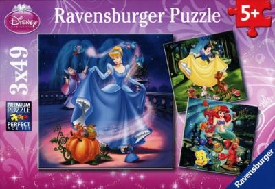 Opakowanie Puzzle Disney Księżniczki 3x49