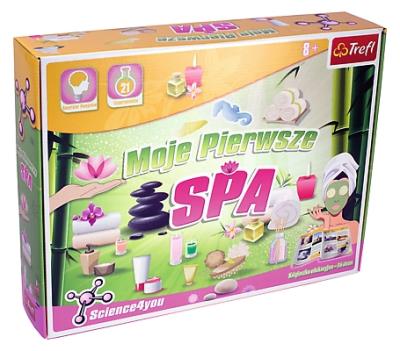 Science4you - Moje Pierwsze SPA. Autor: Trefl. SmakLiter.pl Okładka książki Science4you - Moje Pierwsze SPA