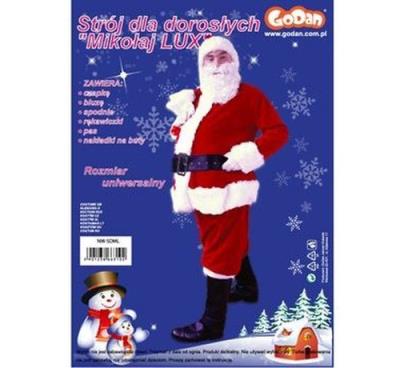 Opakowanie Strój dla dorosłych Mikołaj LUX