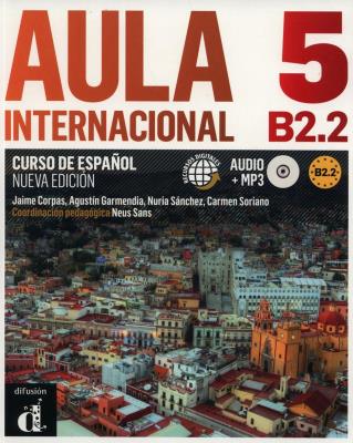 Aula Internacional 5 LO. Podręcznik+CD, nowa edycja. Język h. Autor: Corpas Jaime, Garmendia Agustin, Quintana Sanchez Nuria. SmakLiter.pl Okładka książki Aula Internacional 5 LO. Podręcznik+CD, nowa edycja. Język h