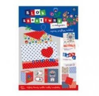 Opakowanie Blok kreatywny A4 z naklejkami Folk