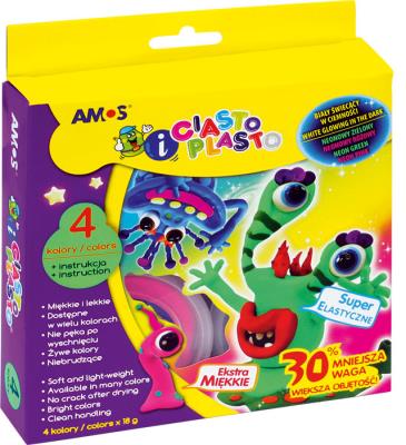 Opakowanie Ciasto Plasto Fluo 4 kolory