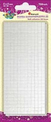 Okładka książki Dodatek dekoracyjny Craft-fun kwadraty dwustronne klej (EB88