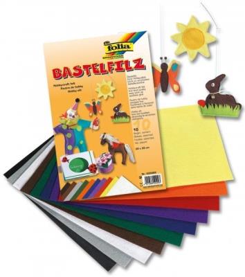 Okładka książki FILC DEKORACYJNY 20/30 1,5 MM 10 KOLOROW MIX BPZ-FOLIA