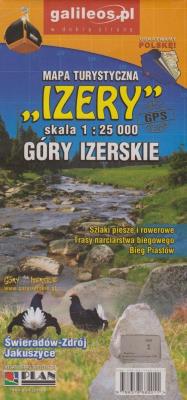 Okładka książki Góry Izerskie 1:25 000