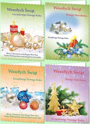 Opakowanie Karnet B6 Boże Nar. Z opłatkiem Świecki (10sz) MIX
