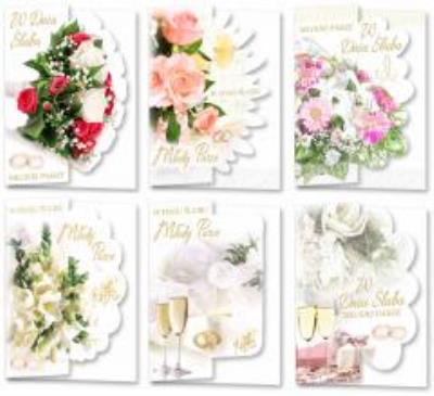 Opakowanie Karnet B6 Okoliczn. Wycinany Ślub (10sz) MIX