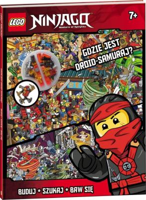 Lego Ninjago. Gdzie jest droid samuraj?. Autor: Opracowanie zbiorowe. SmakLiter.pl Okładka książki Lego Ninjago. Gdzie jest droid samuraj?