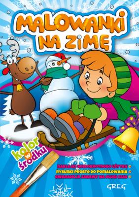 Malowanki na zimę. Autor: Opracowanie zbiorowe. SmakLiter.pl Okładka książki Malowanki na zimę