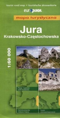 Mapa Turystyczna EuroPilot. Jura Krk-Częst. br. Autor: Opracowanie zbiorowe. SmakLiter.pl Okładka książki Mapa Turystyczna EuroPilot. Jura Krk-Częst. br