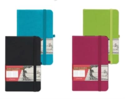 Opakowanie Notes w kratkę A6 Secesja różowy