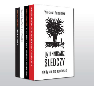 PAKIET DZIENNIKARZ ŚLEDCZY. Autor: Wojciech Sumliński. SmakLiter.pl Okładka książki PAKIET DZIENNIKARZ ŚLEDCZY