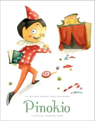 Pinokio. Autor: Francesca Rossi (ilustr.). SmakLiter.pl Okładka książki Pinokio