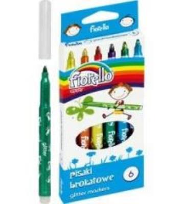 Opakowanie Pisaki brokatowe 6 kolorów