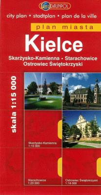 Plan Miasta DAUNPOL. Kielce br. Autor: Opracowanie zbiorowe. SmakLiter.pl Okładka książki Plan Miasta DAUNPOL. Kielce br