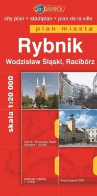 Plan Miasta DAUNPOL. Rybnik br. Autor: Opracowanie zbiorowe. SmakLiter.pl Okładka książki Plan Miasta DAUNPOL. Rybnik br