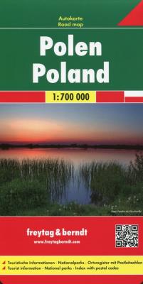 Polska mapa samochodowa 1:700 000. Wydawca: Freytag&berndt. SmakLiter.pl Opakowanie Polska mapa samochodowa 1:700 000