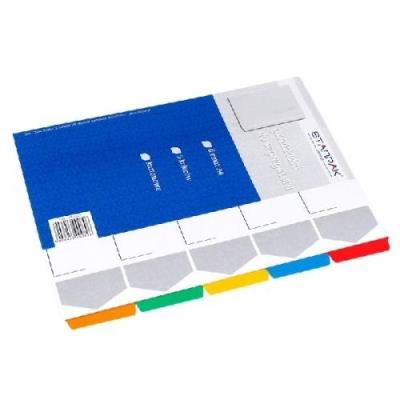 Opakowanie Przekładka A4 kartonowa 5 kolorów