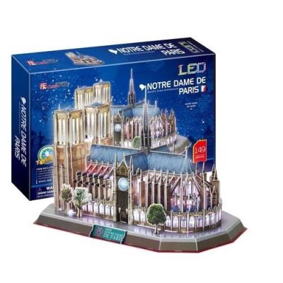 Opakowanie Puzzle 3D LED Katedra Notre Dame 149