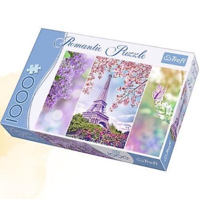 Opakowanie Puzzle Romantic 1000 Wiosna w Paryżu