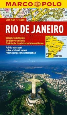 Okładka książki RIO DE JANEIRO PLAN MIASTA 1:15 000 LAMINOWANA-MARCO POLO